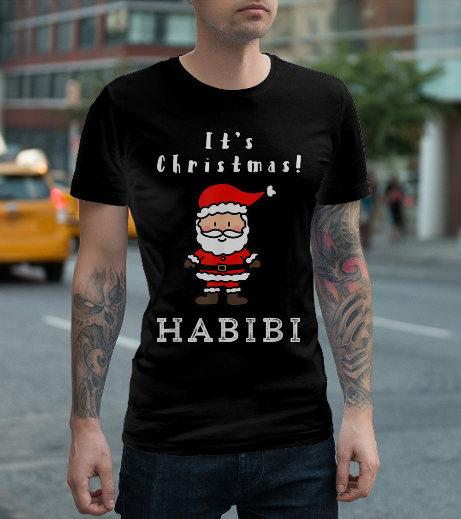 It's Christmas Habibi Santa Cartoon T-Shirt