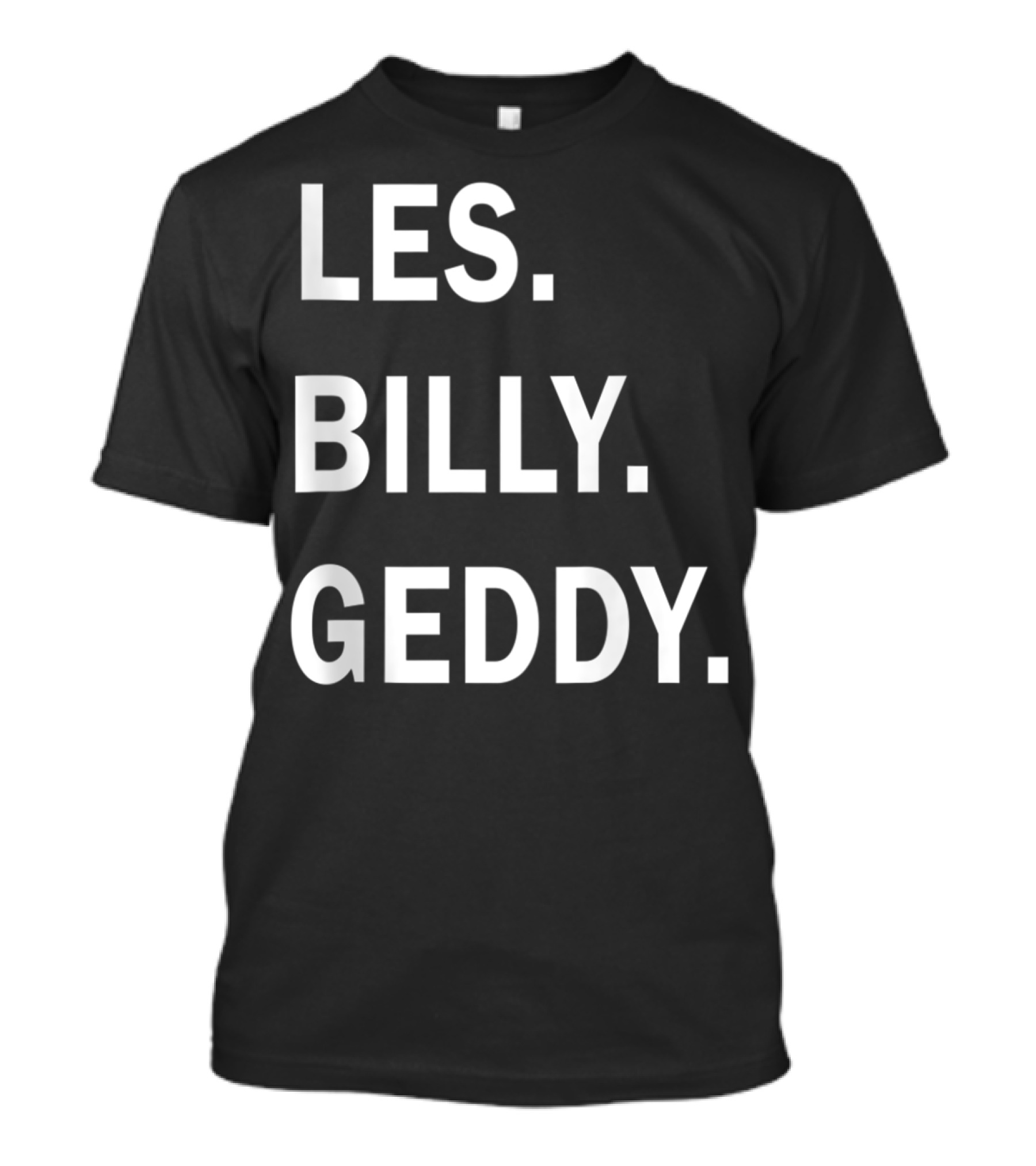 Les Billy Geddy Bass Guitar Icons Musician Legends T-Shirt