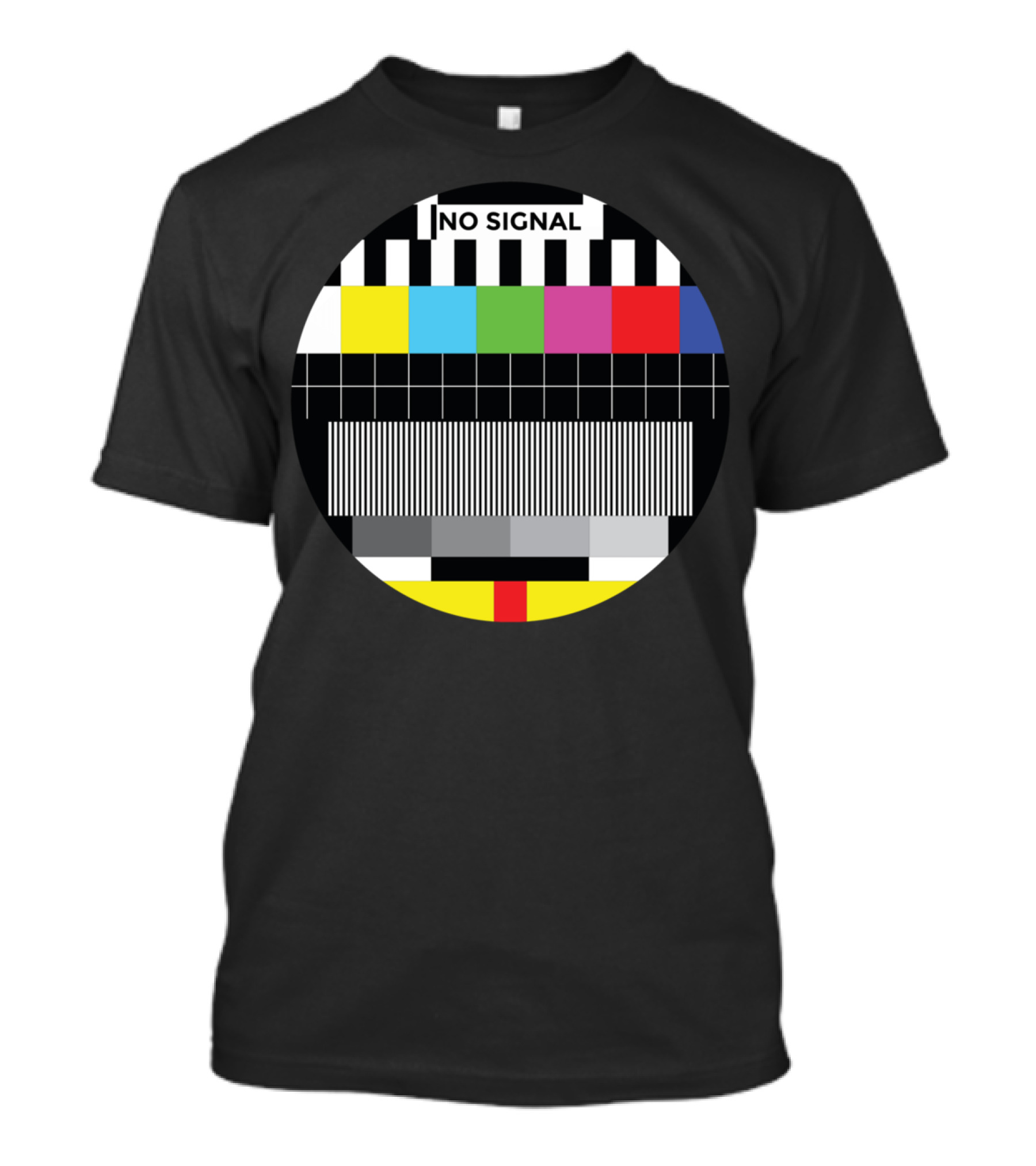 No Signal Retro TV Test T-Shirt