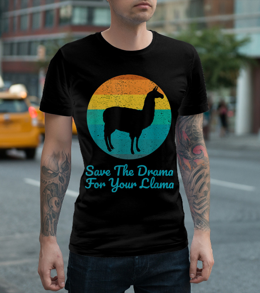 Save The Drama For Your Llama Vintage T-Shirt