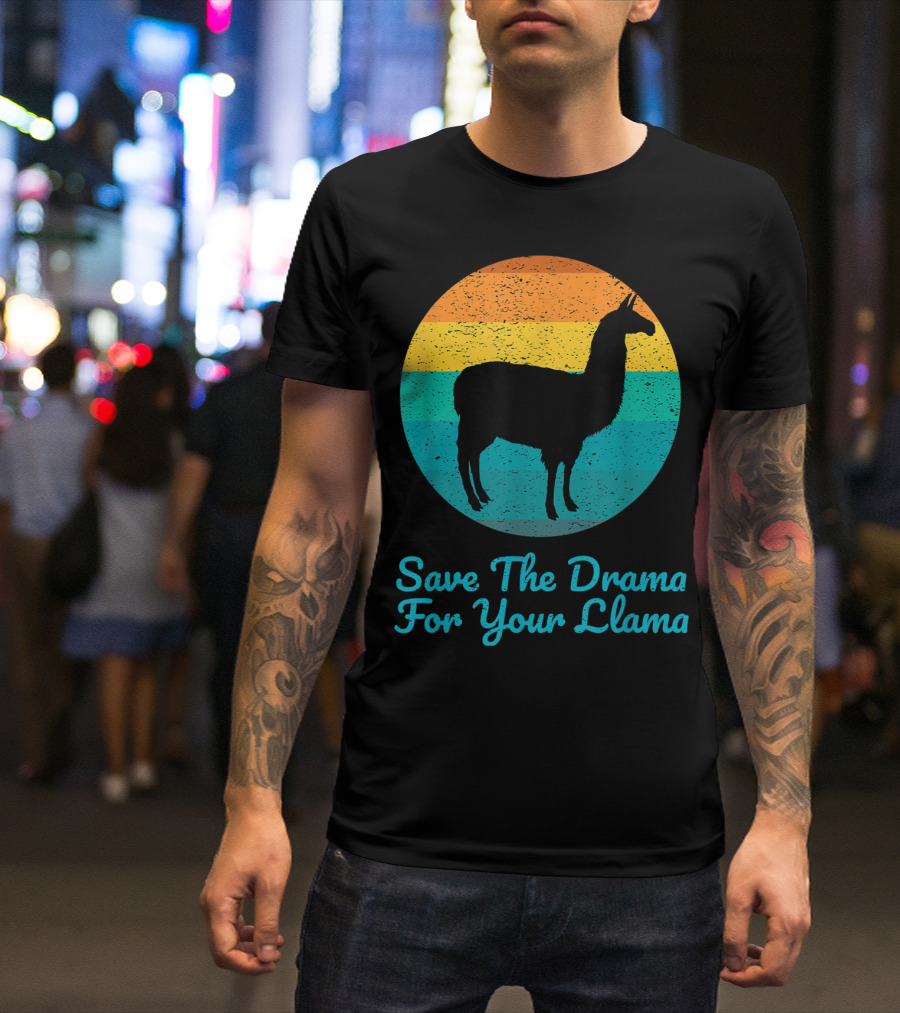 Save The Drama For Your Llama Vintage T-Shirt