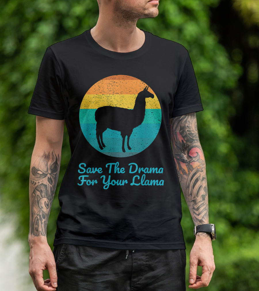 Save The Drama For Your Llama Vintage T-Shirt