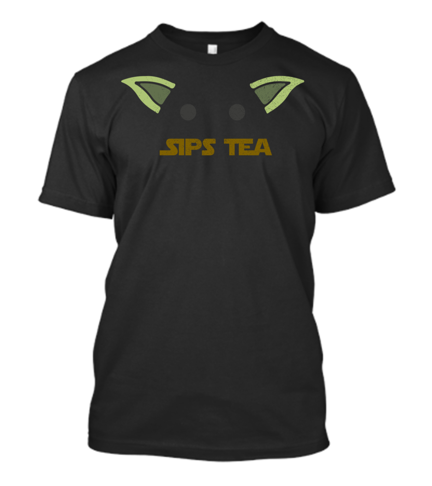 Sips Tea Baby Alien Ears Galactic Child Fans T-Shirt