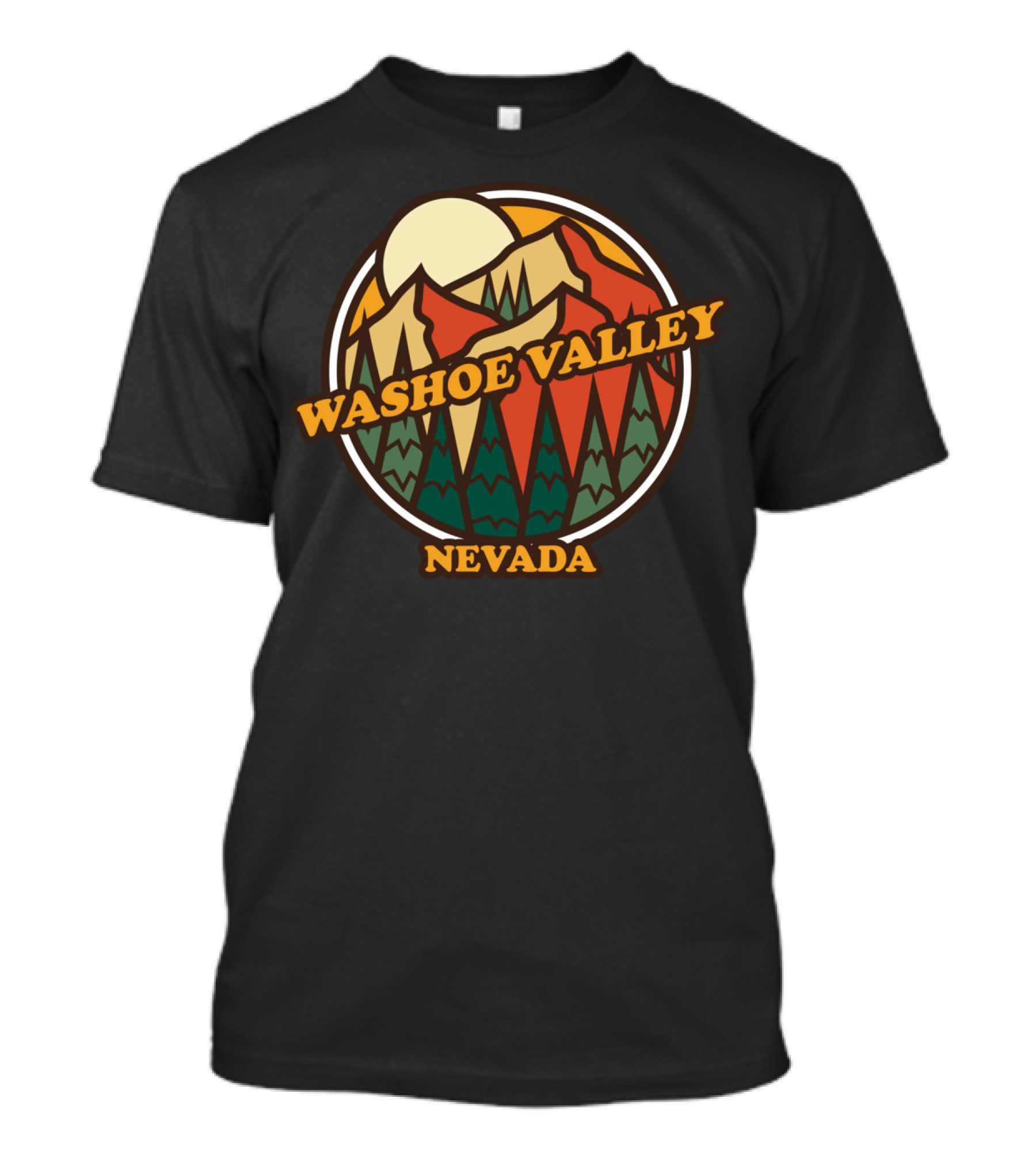 Washoe Valley Nevada Mountain Hiking T-Shirt
