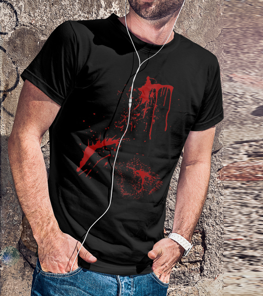 Blood Splatter Spatter Fake Bloody Splatter T-Shirt
