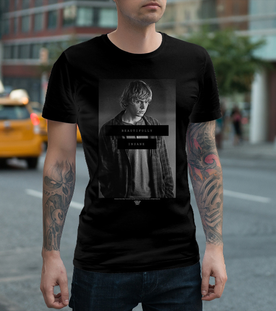 American Horror Story Beautifully Insane Evan Peters Character T-Shirt