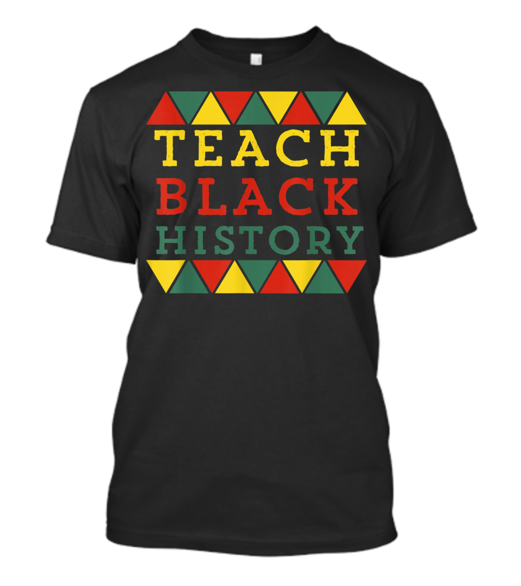 Teach Black History Melanin Proud Afro T-Shirt