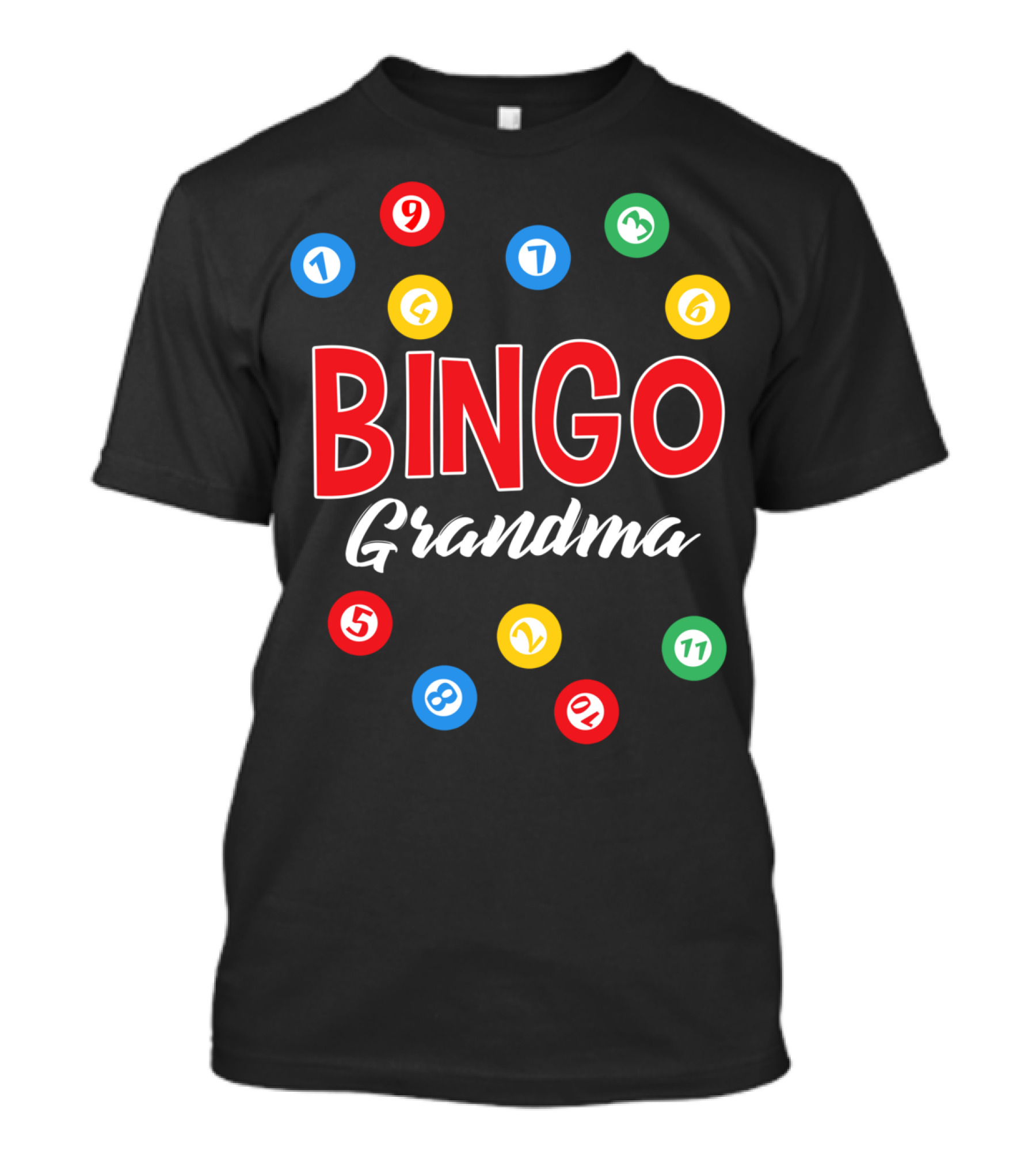 Bingo Grandma Funny Lucky Lotto Keno Numbers T-Shirt