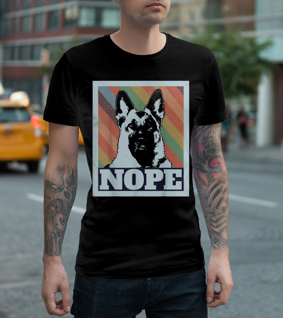 NOPE German Shepherd Pop T-Shirt