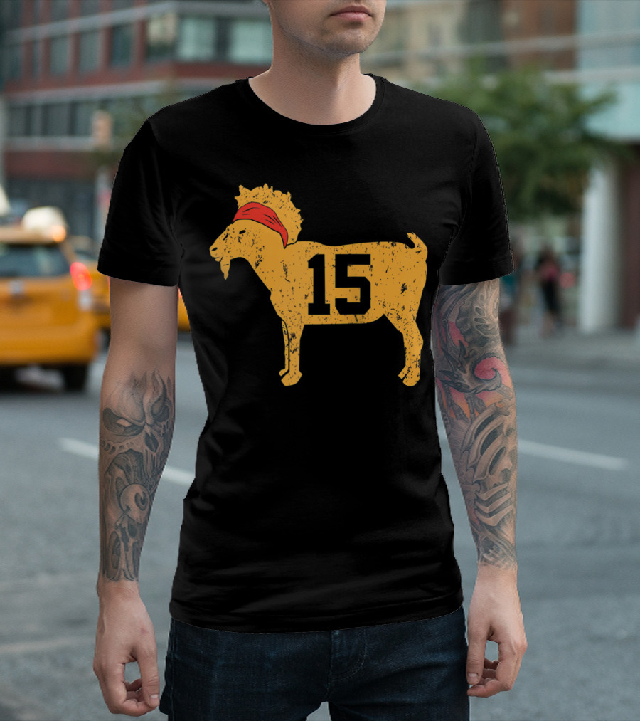 Goat 15 Kansas City Pat M Homie Football Legend T-Shirt