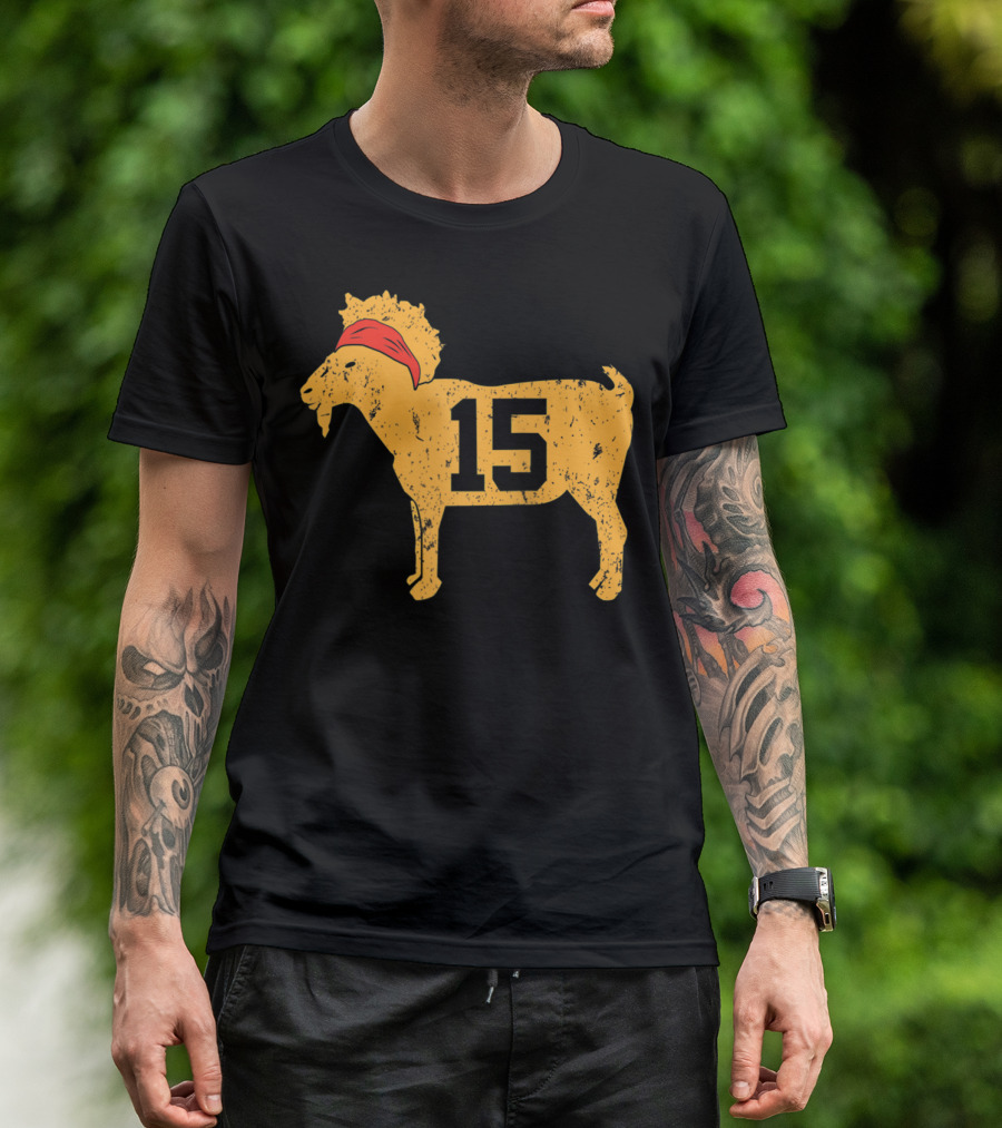 Goat 15 Kansas City Pat M Homie Football Legend T-Shirt