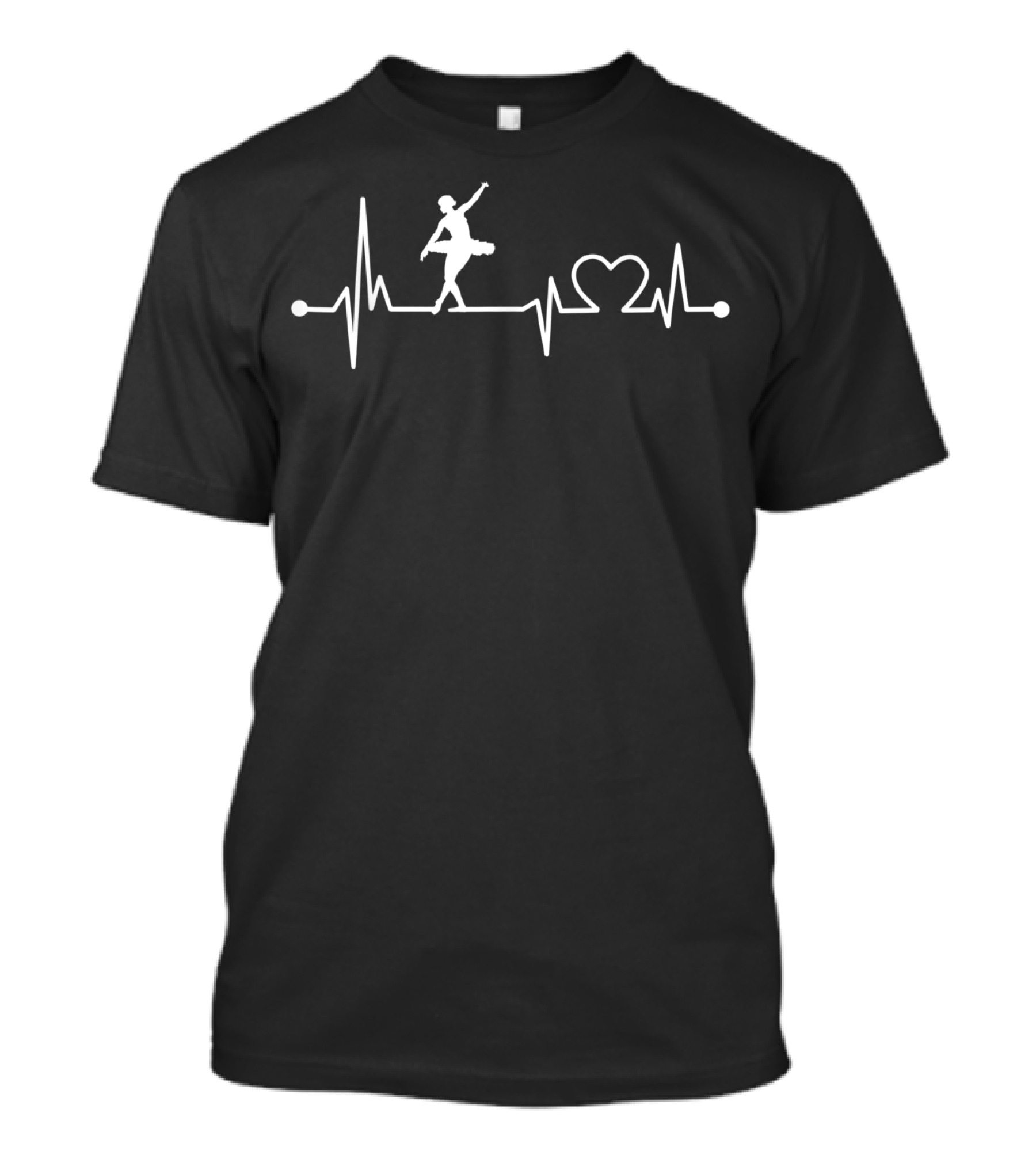 Heartbeat Ballet Dancing Love Funny Ballerina Dance T-Shirt