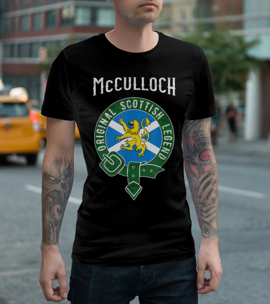 Mcculloch Original Scottish Legend Scotland Flag Crest T-Shirt