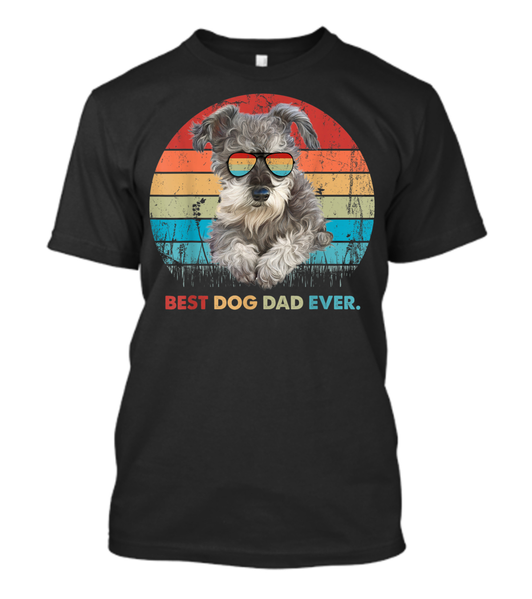 Best Dog Dad Ever Schnauzer T-Shirt
