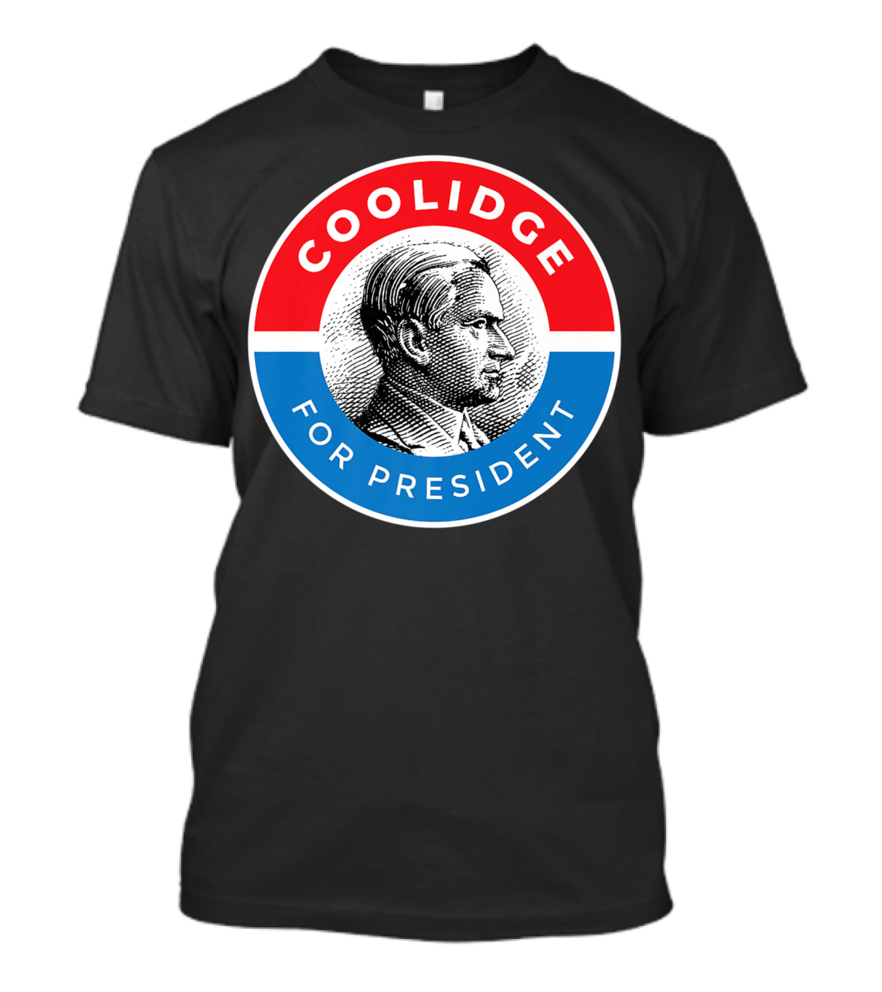 Coolidge For President Circular Badge T-Shirt
