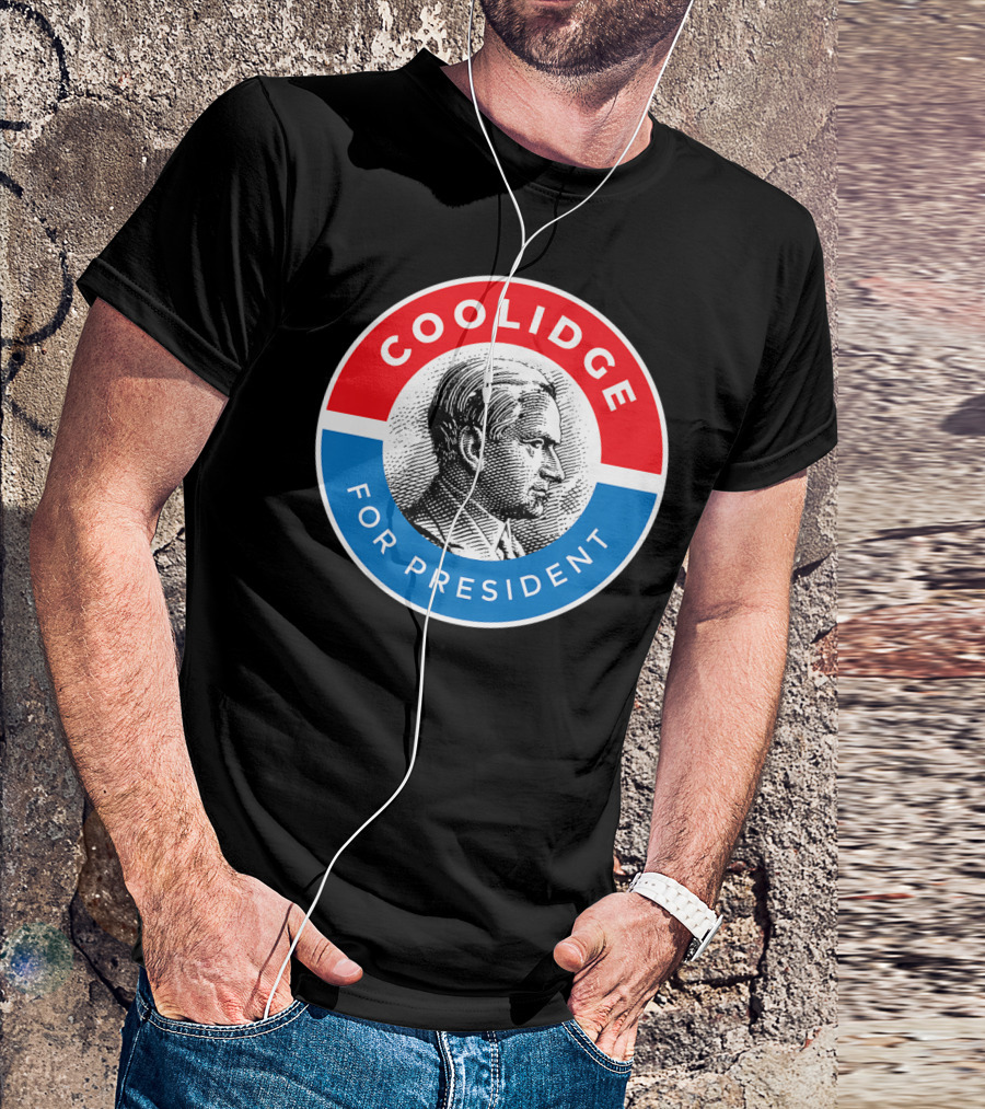 Coolidge For President Circular Badge T-Shirt