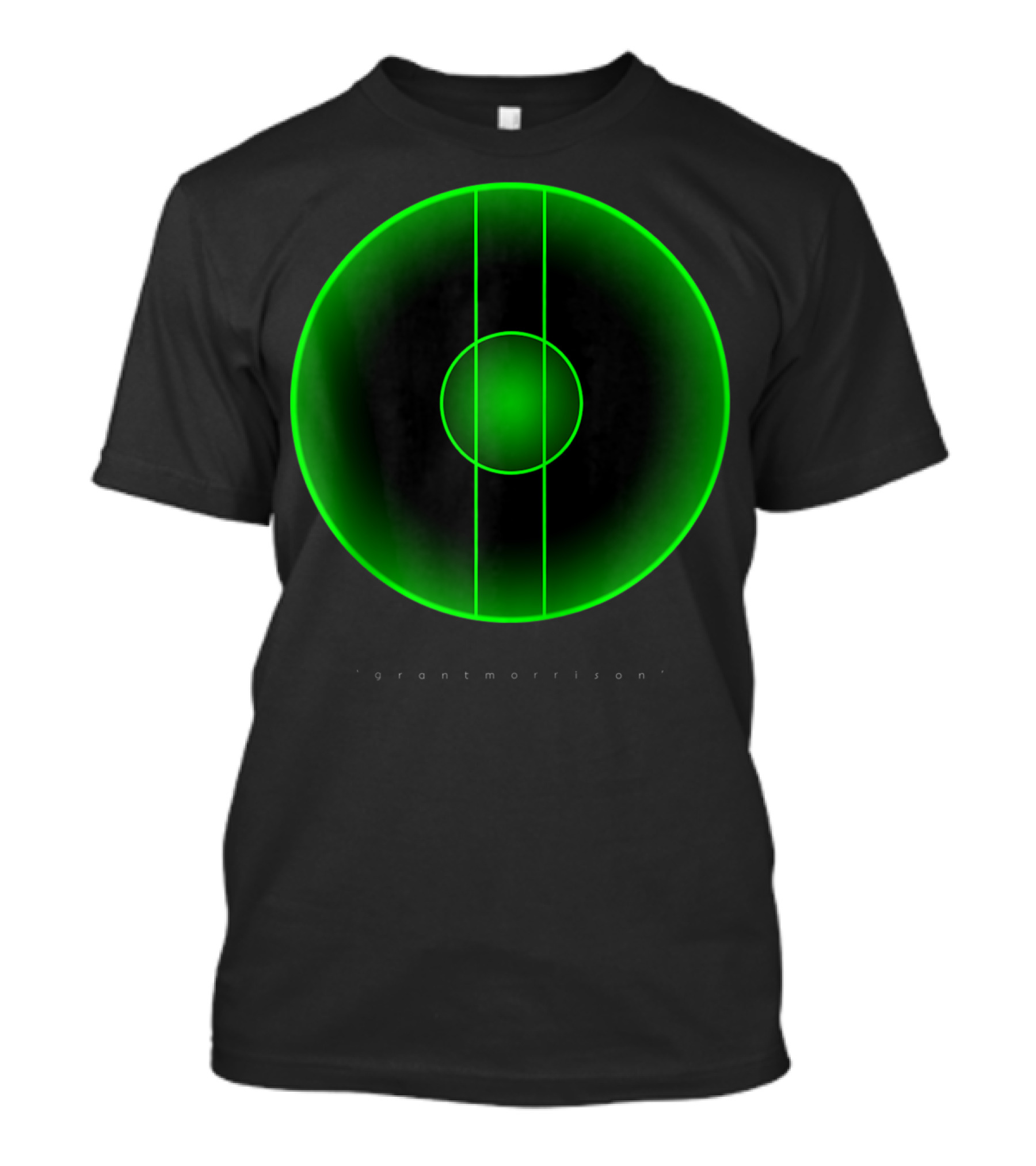 Grant Morrison Product Iconzip Inverse Zip Green Circle T-Shirt