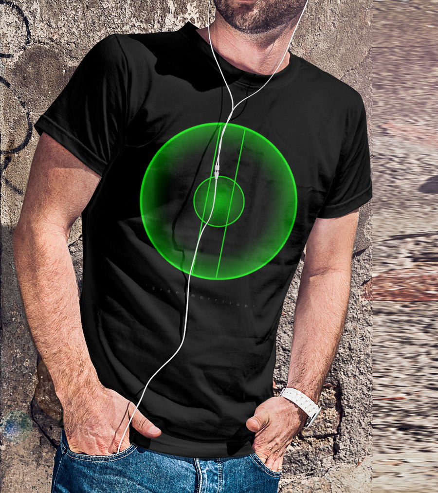 Grant Morrison Product Iconzip Inverse Zip Green Circle T-Shirt