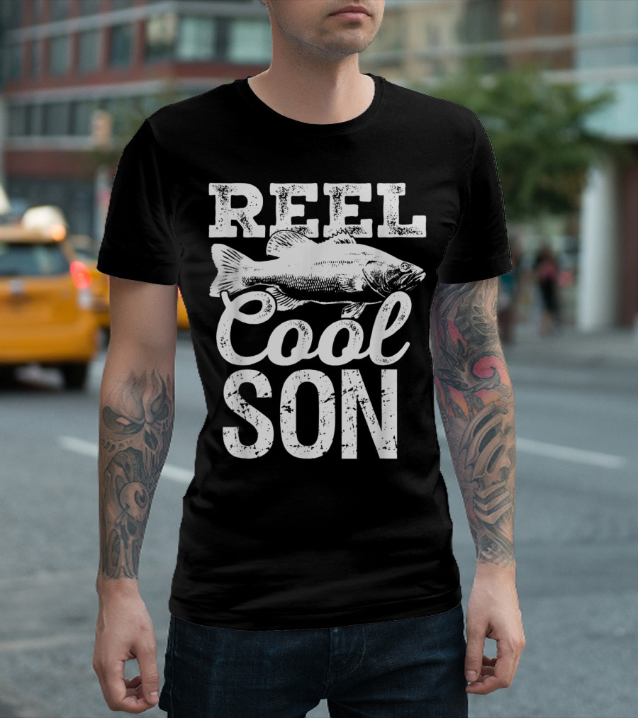 Reel Cool Son Fishing Outdoor Angler Fish T-Shirt