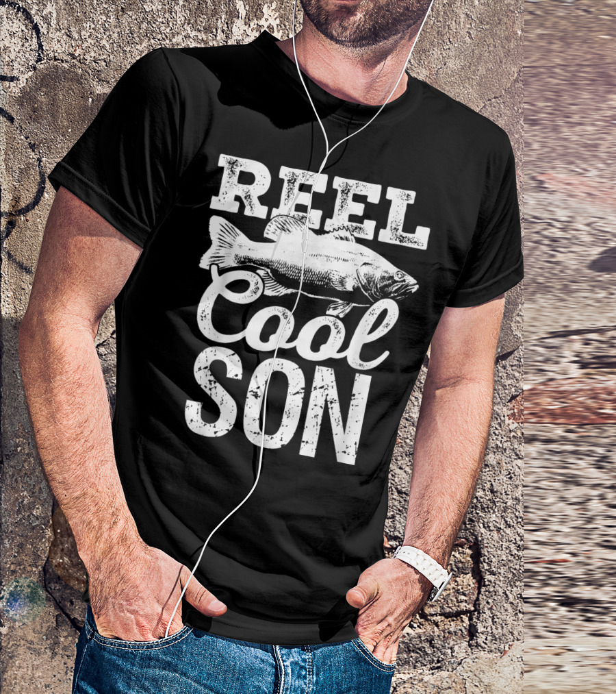 Reel Cool Son Fishing Outdoor Angler Fish T-Shirt