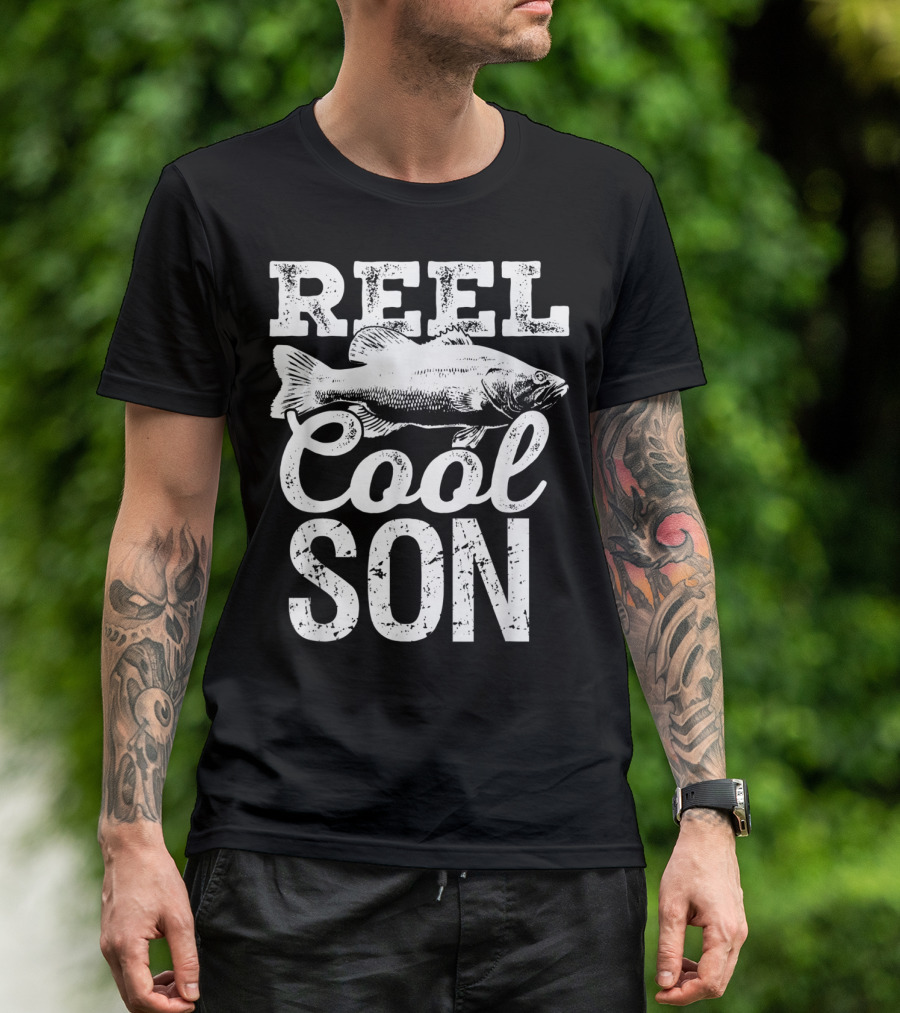 Reel Cool Son Fishing Outdoor Angler Fish T-Shirt