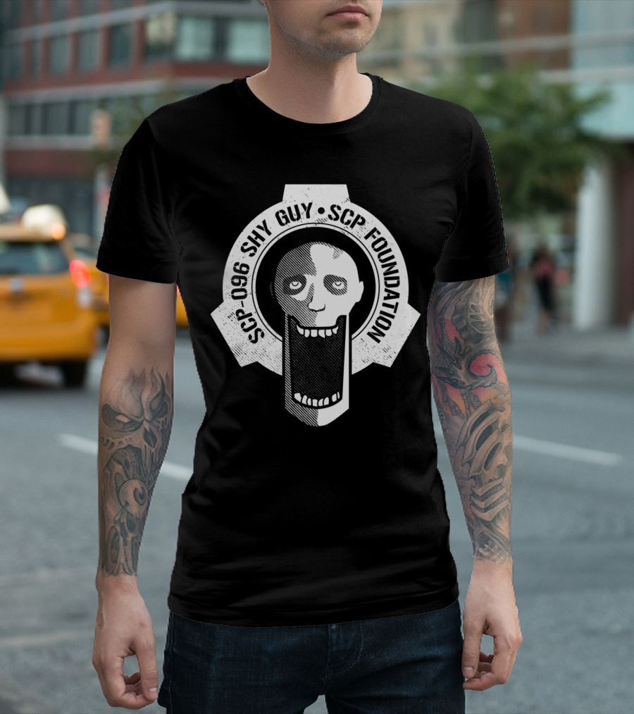 SCP-096 Shy Guy SCP Foundation Emblem T-Shirt