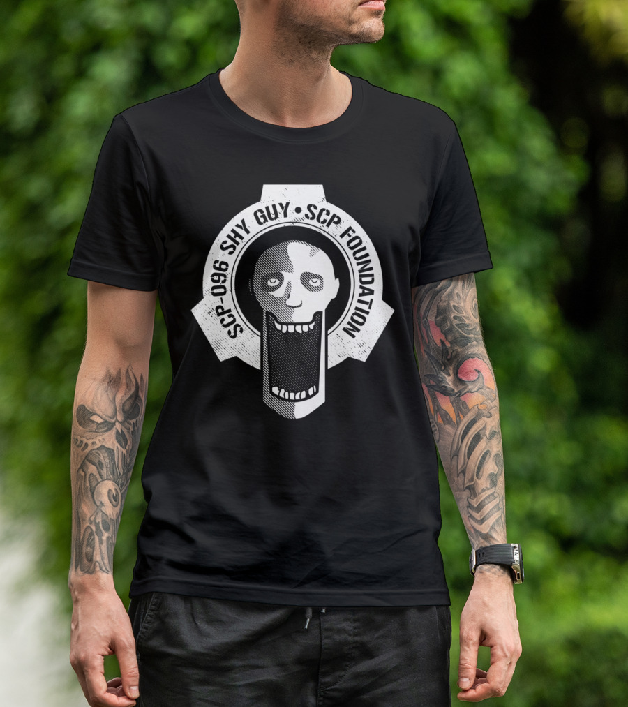 SCP-096 Shy Guy SCP Foundation Emblem T-Shirt