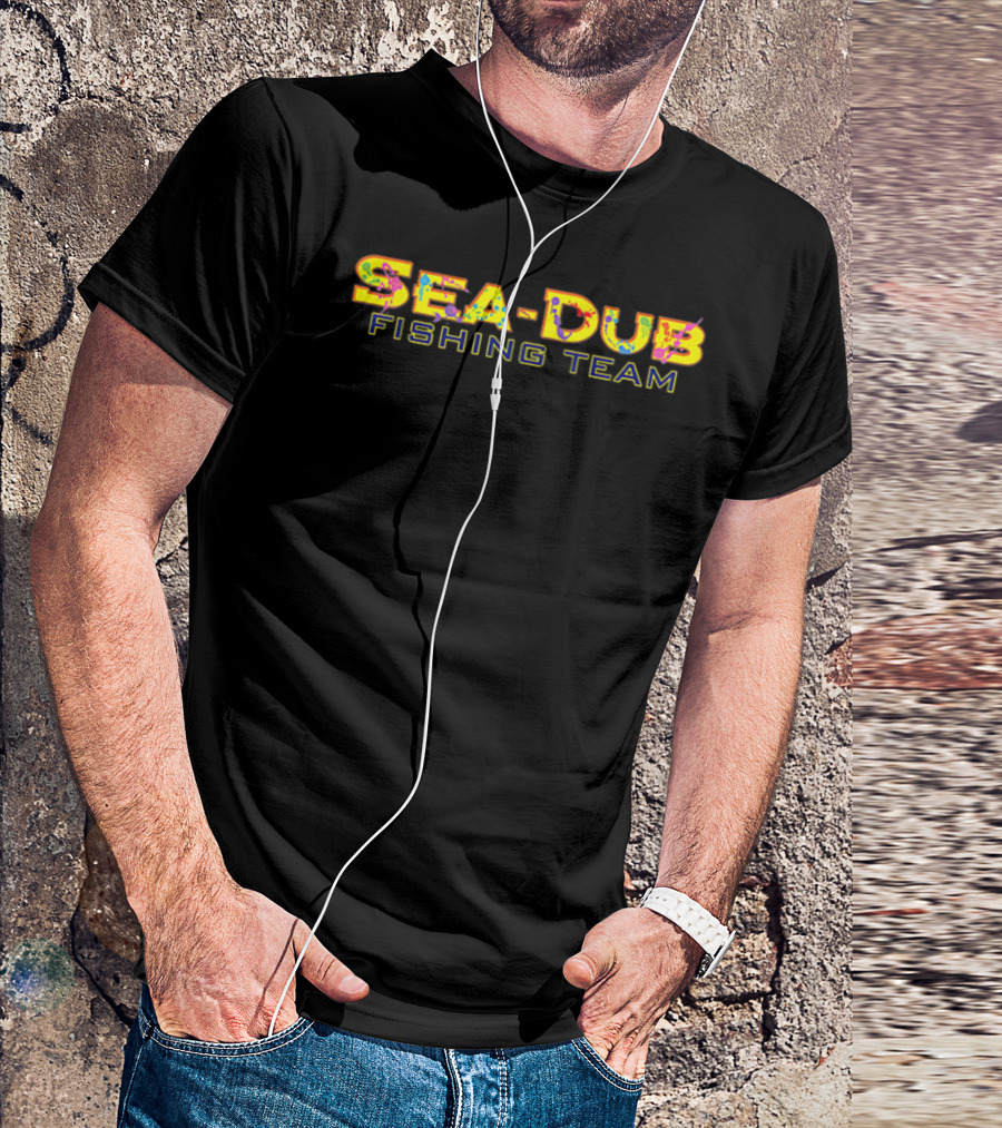 Sea Dub Fishing Team With Sponsors T-Shirt