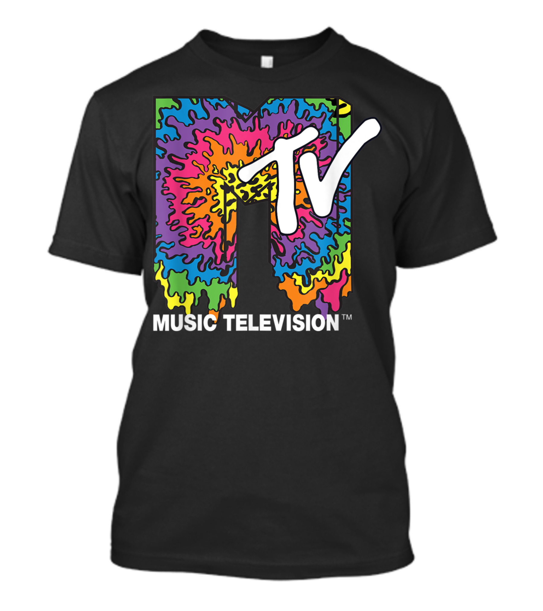 Classic MTV Melting Tie Dye Music Television T-Shirt
