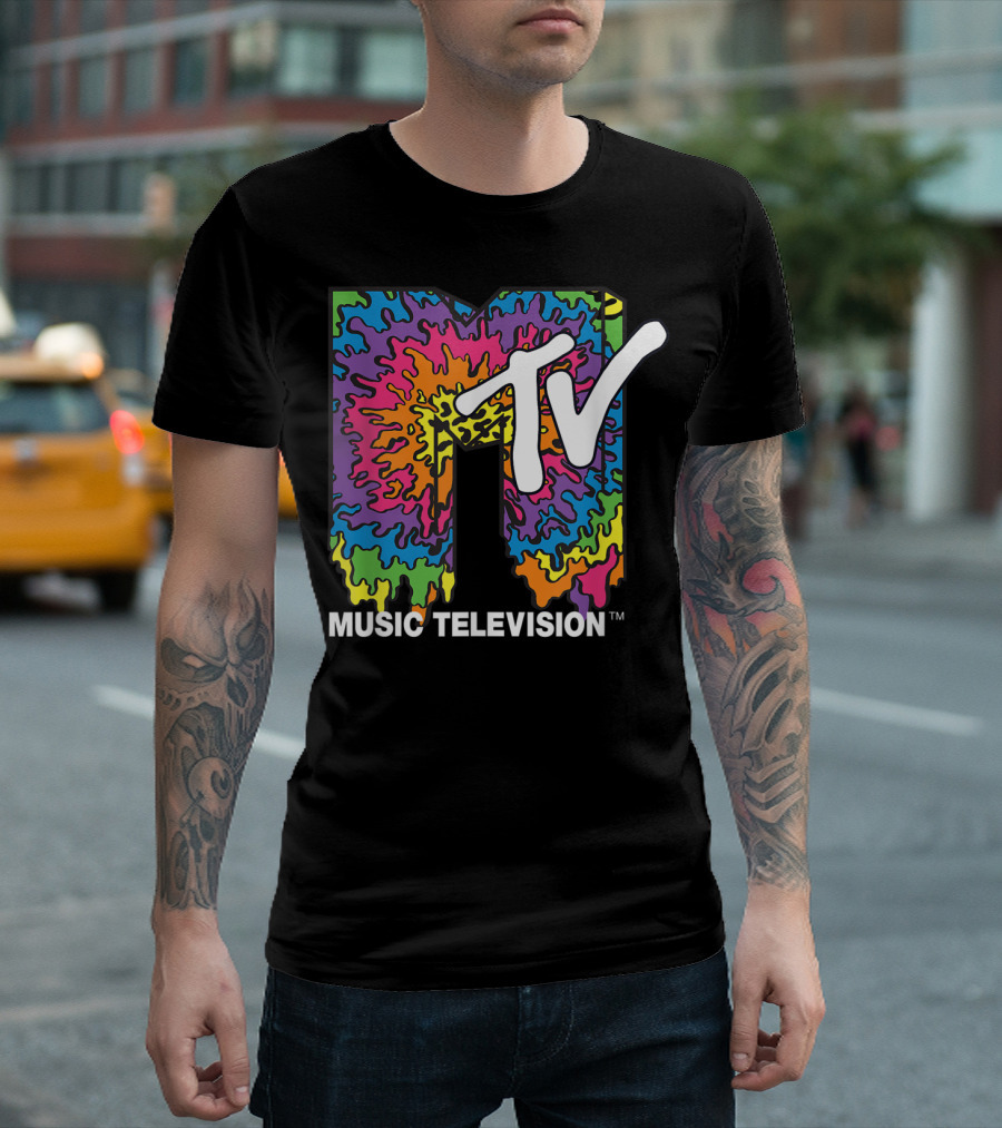 Classic MTV Melting Tie Dye Music Television T-Shirt