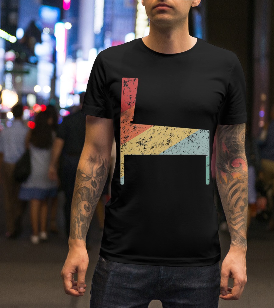 Classic Pinball Machine Retro Arcade Chair Shape T-Shirt