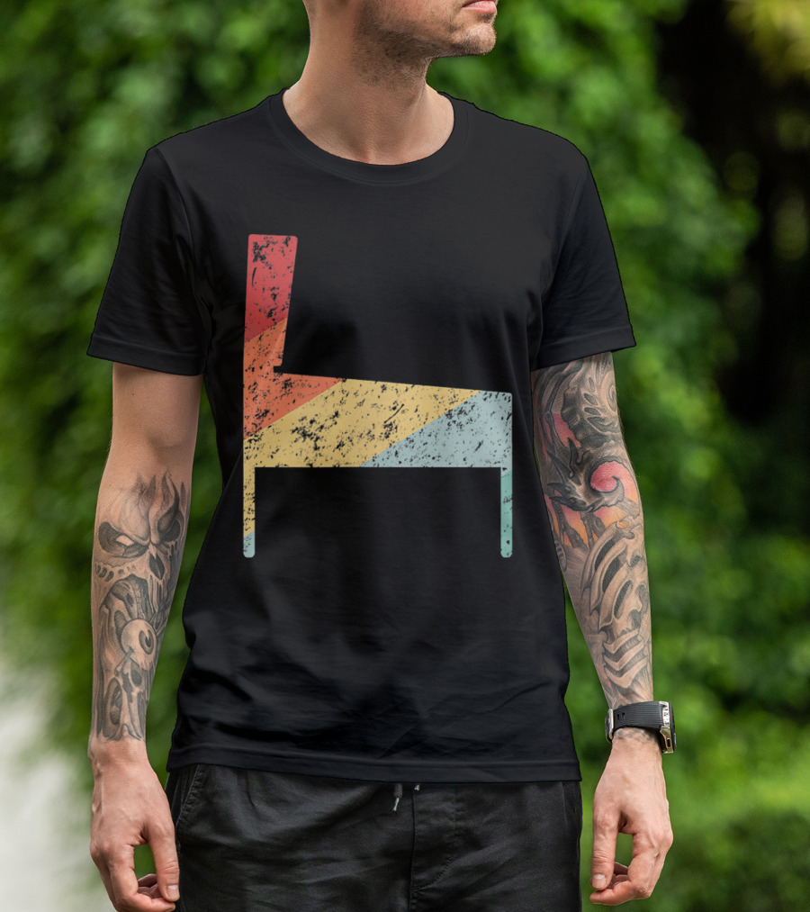 Classic Pinball Machine Retro Arcade Chair Shape T-Shirt