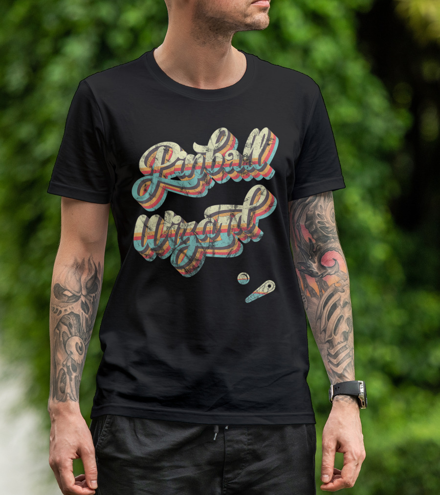 Pinball Wizard Retro Arcade Nostalgia T-Shirt