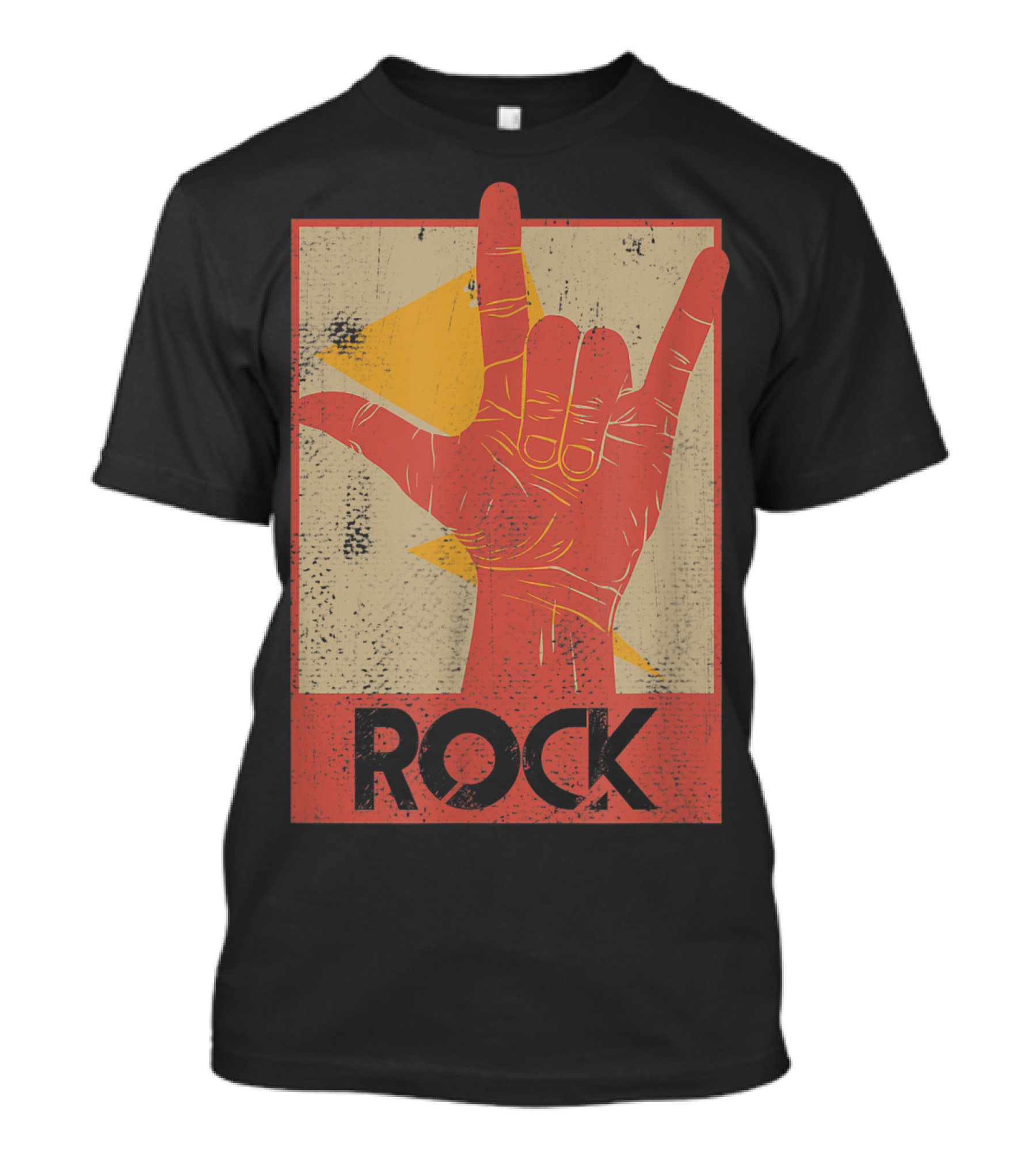 Classic Rock Band Vintage Hand Gesture Concert T-Shirt