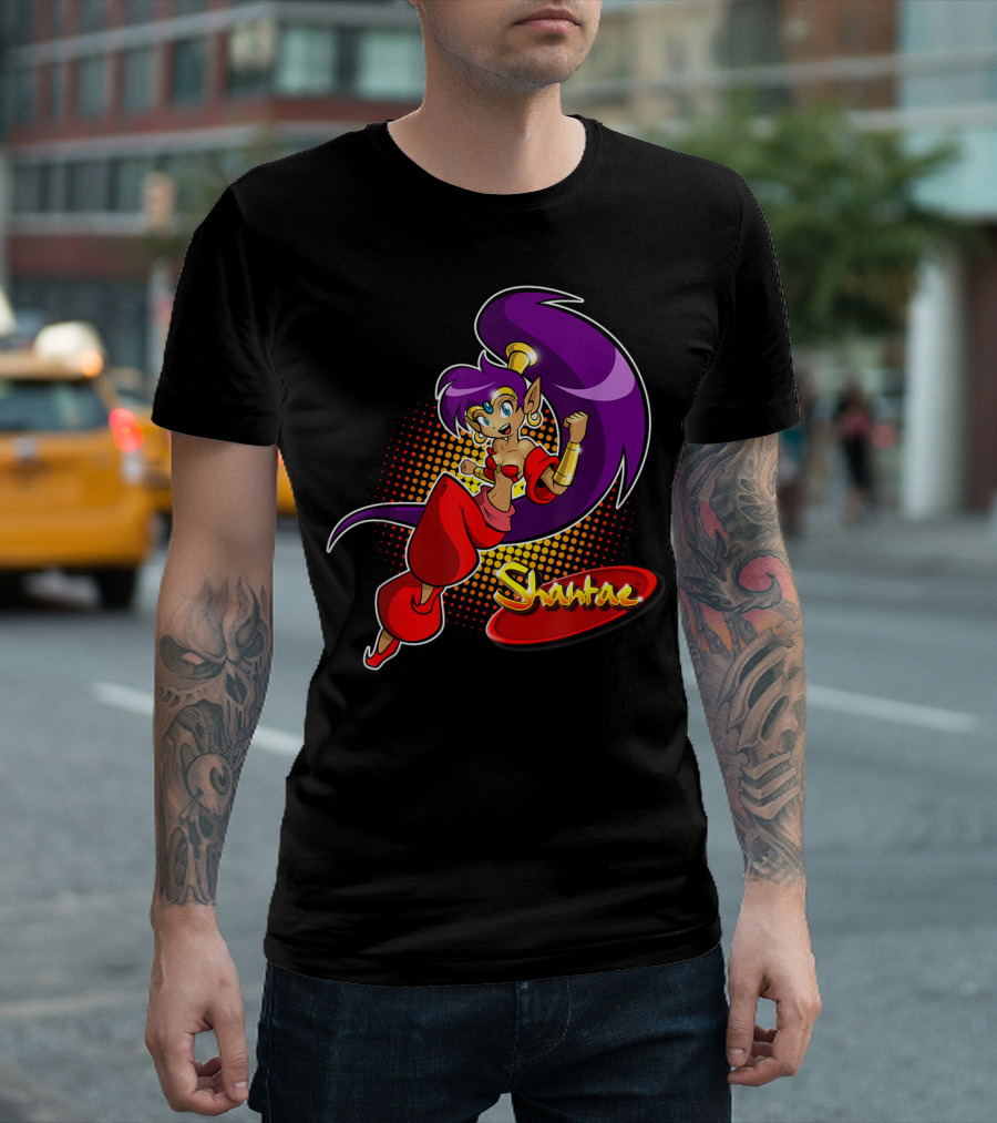 Shantae Purple-Haired Genie Character Iconic Pose T-Shirt
