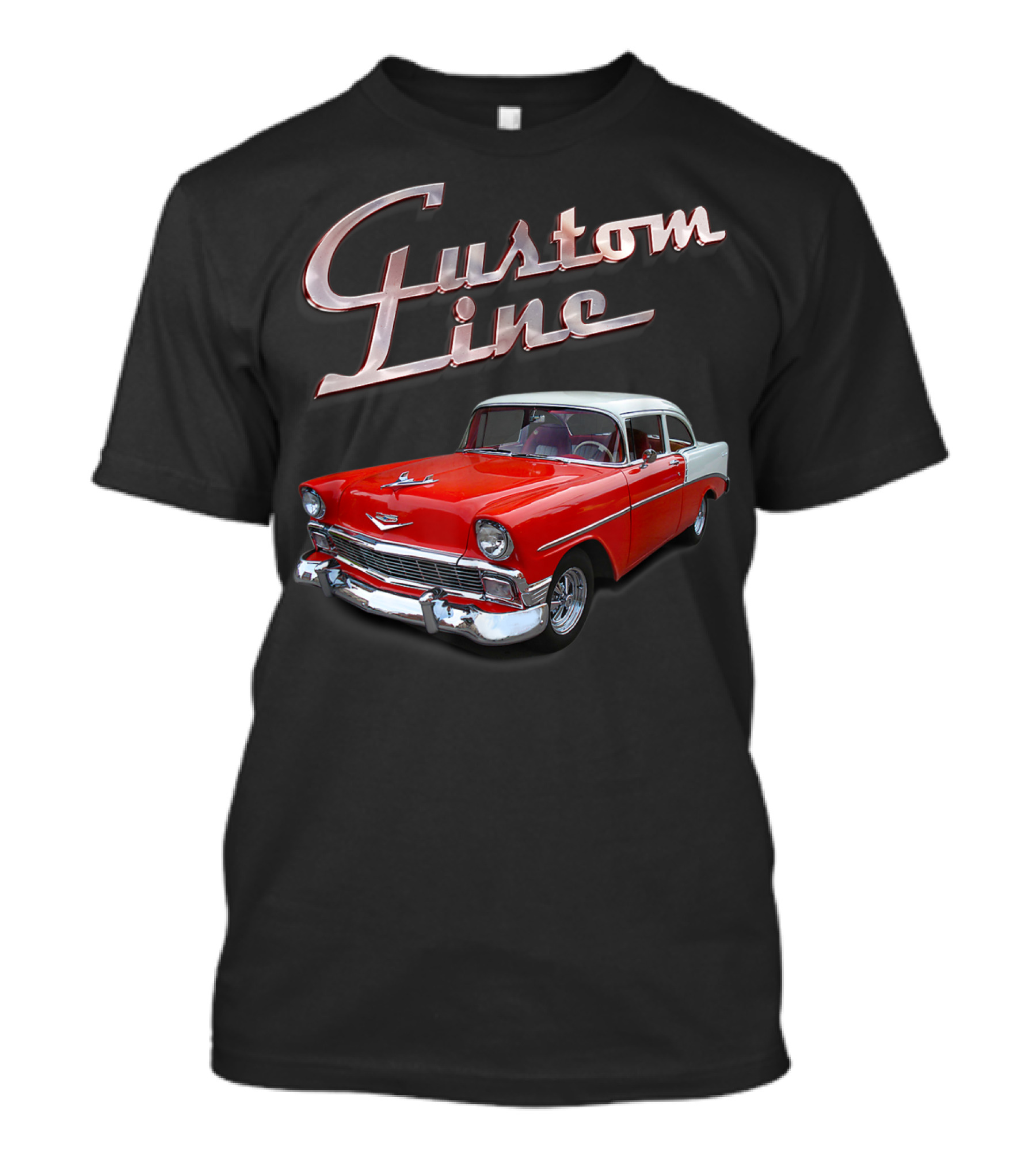 Custom Line Classic Vintage Car Birthday T-Shirt