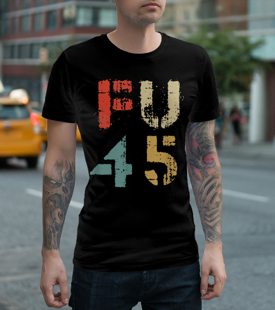 Classic Vintage Style FU 45 President Retro T-Shirt