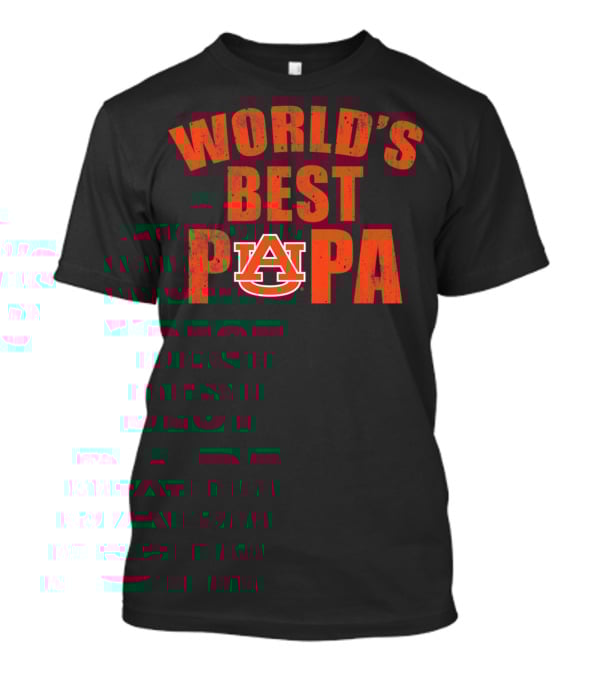 Auburn Tigers World's Best Papa T-Shirt