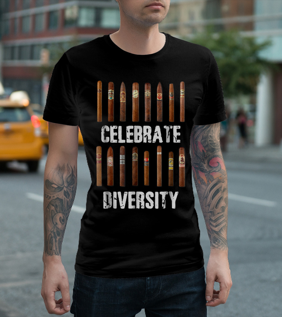 Celebrate Diversity Smoke Cigars Cigar Smo T-Shirt