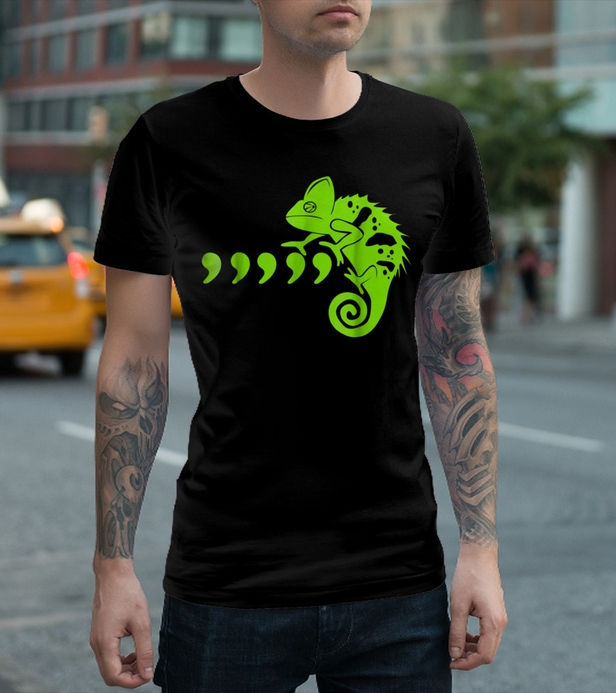 Comma Chameleon Love Country Music T-Shirt