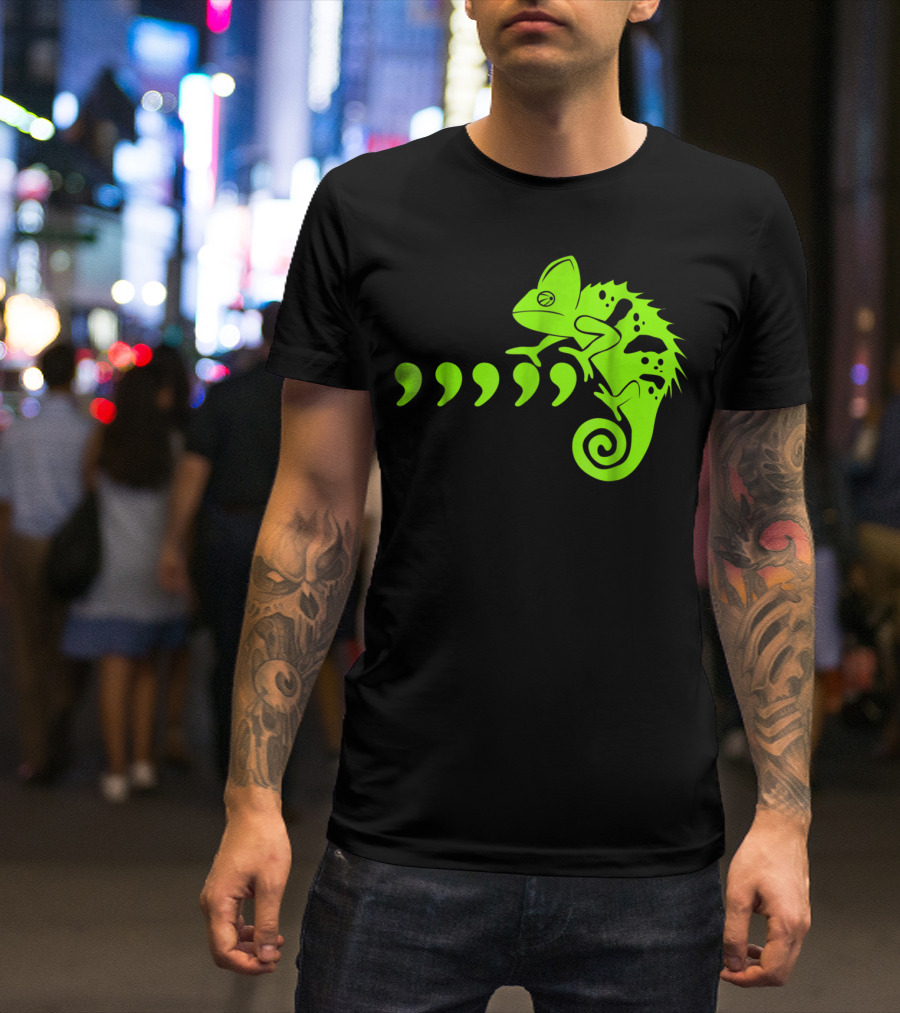 Comma Chameleon Love Country Music T-Shirt