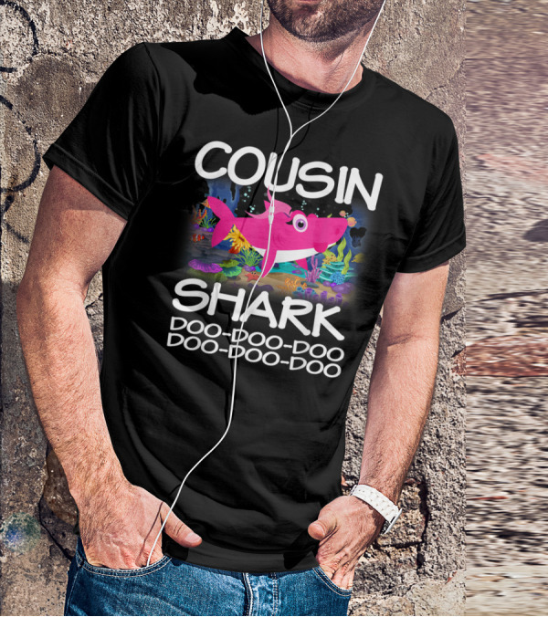 Cousin Shark Doo-Doo-Doo Matching Family Shark Mothers T-Shirt