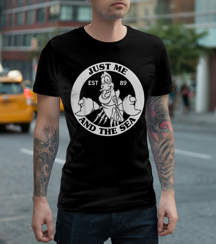 Just Me And The Sea Disney Little Mermaid Sebastian EST 89 T-Shirt