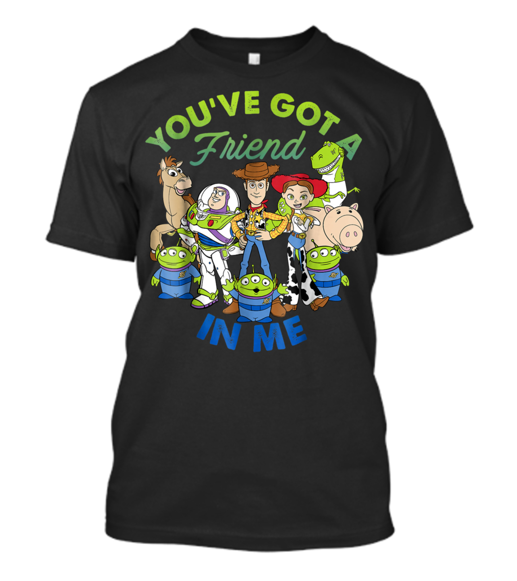 You've Got A Friend In Me Disney Pixar Toy Story Cartoon Group Shot T-Shirt