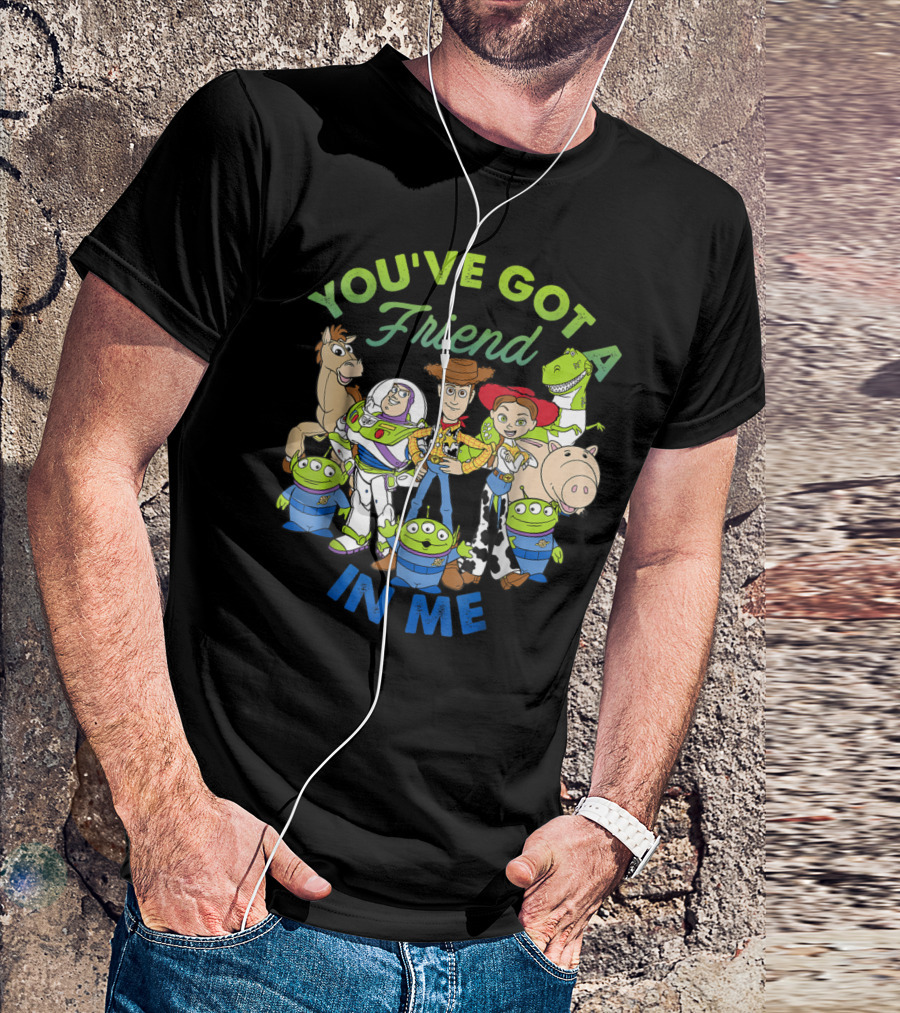 You've Got A Friend In Me Disney Pixar Toy Story Cartoon Group Shot T-Shirt