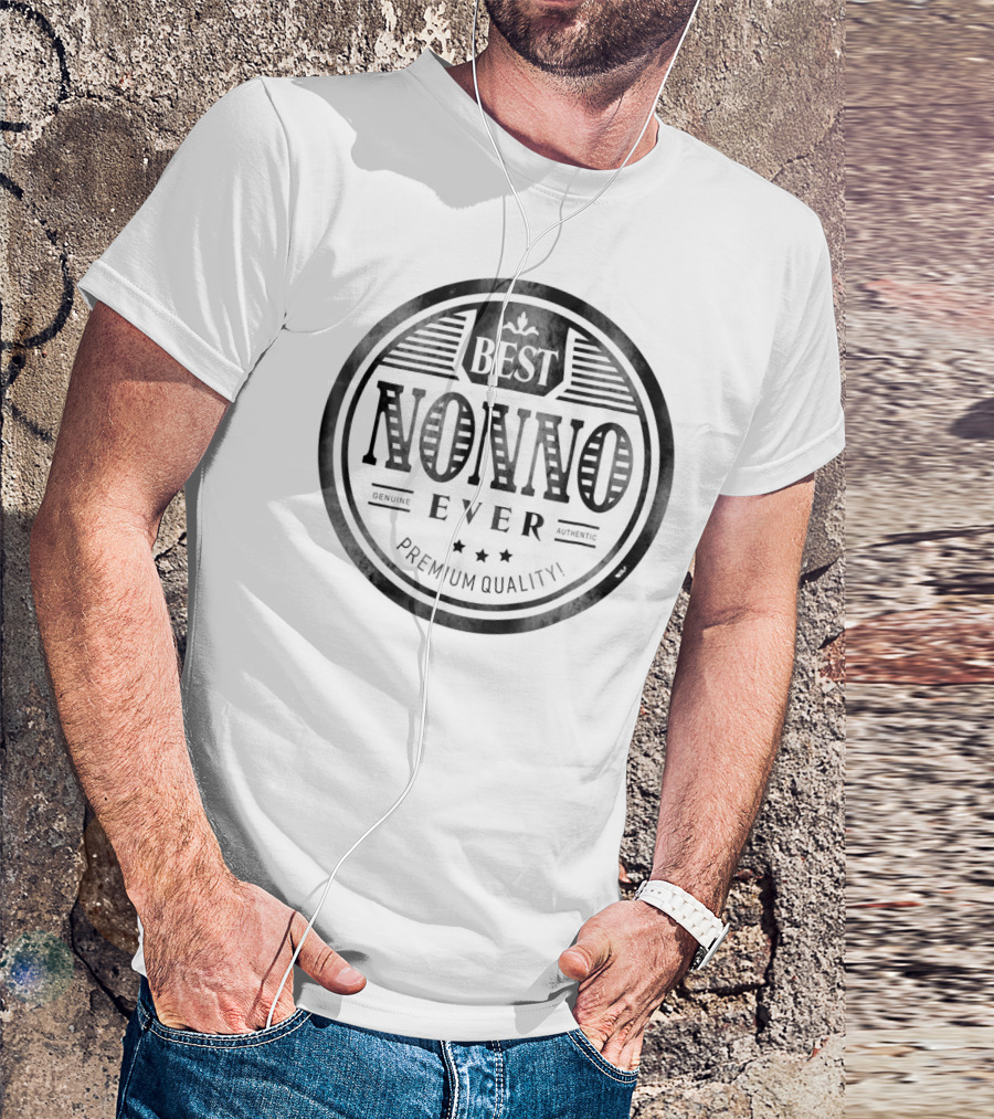 Family Father's Day Best Nonno Ever Grandfather Premium Quality T-Shirt