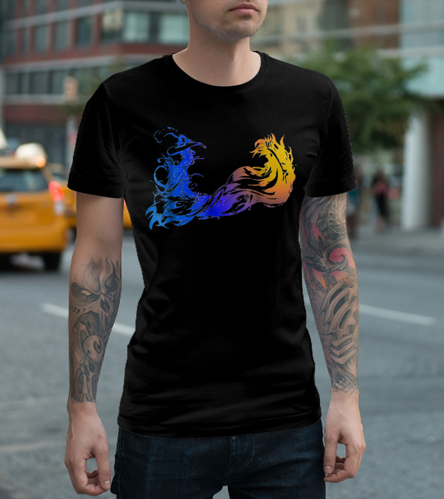 Final Fantasy X Water and Fire Elemental T-Shirt