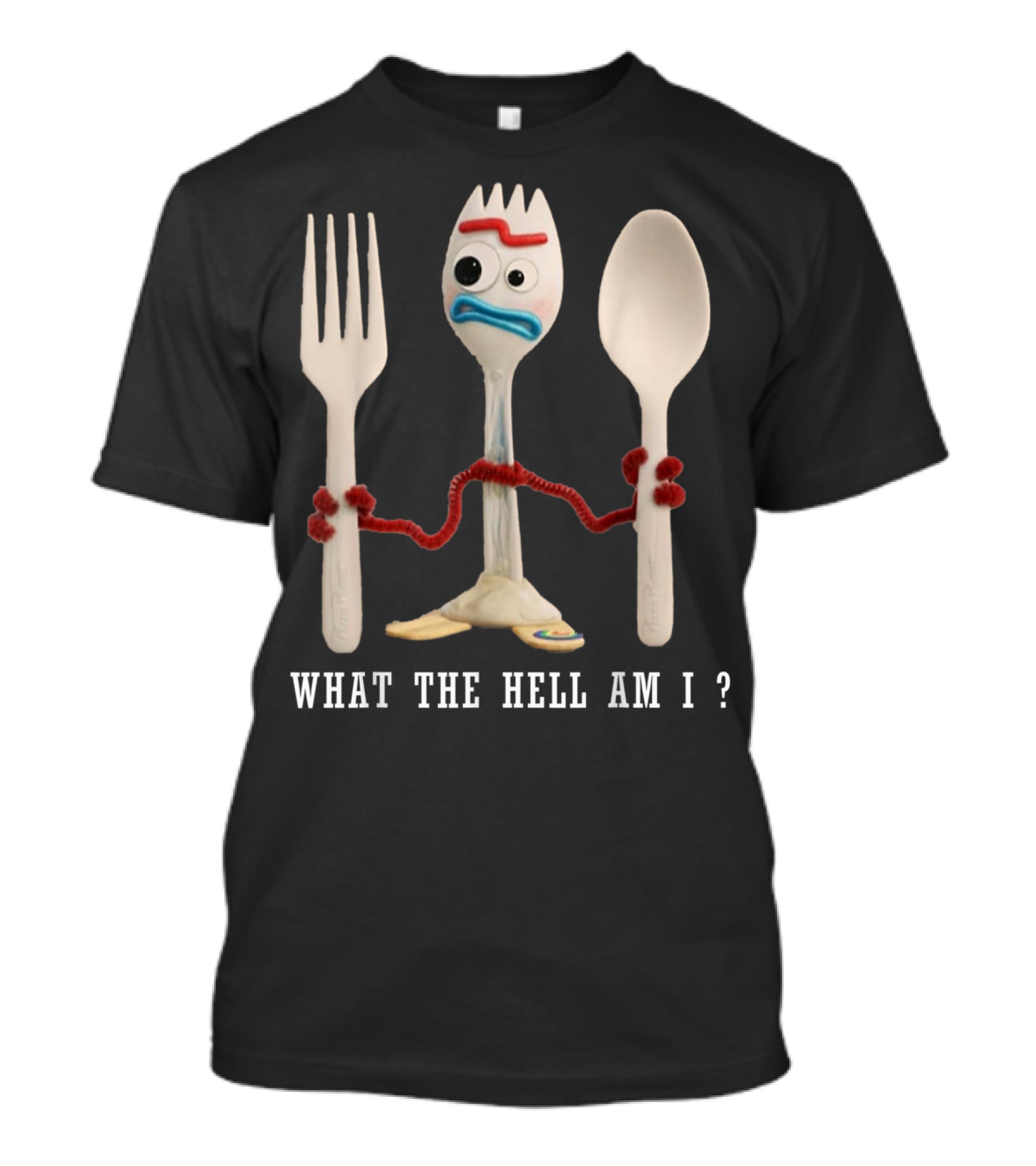 Forky What The Hell Am I Toy Story Character T-Shirt