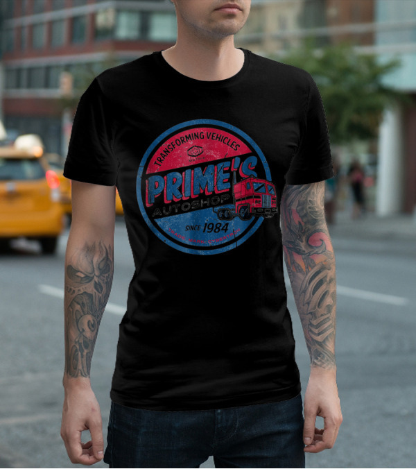 Transforming Vehicles Prime's Autoshop Since 1984 T-Shirt