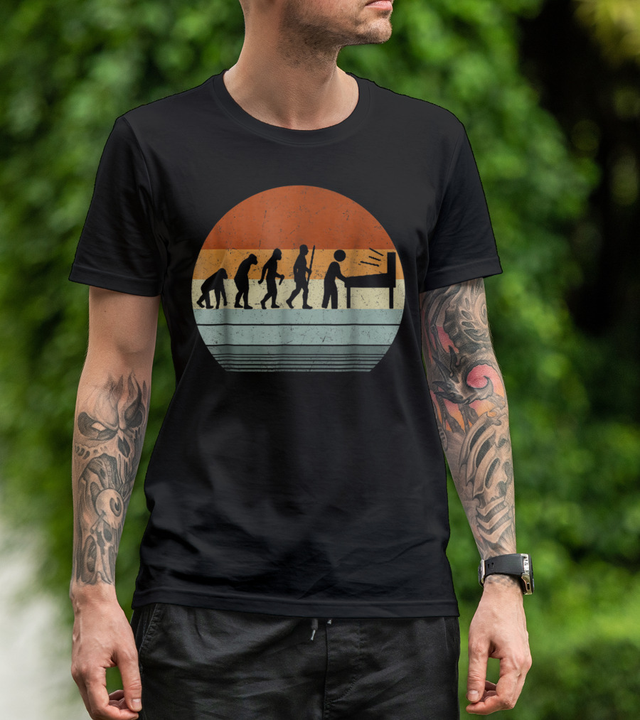 Vintage Pinball Evolution Player T-Shirt